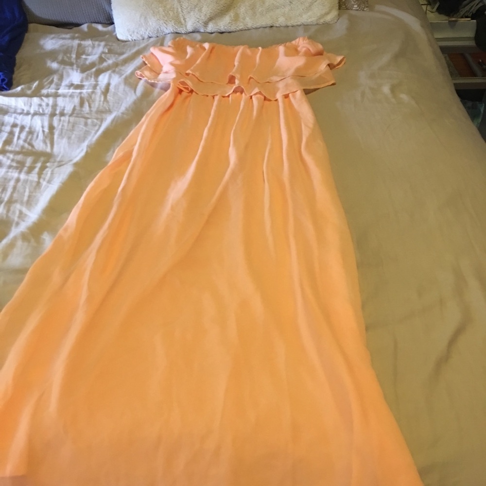 Bar lll peach maxi dress